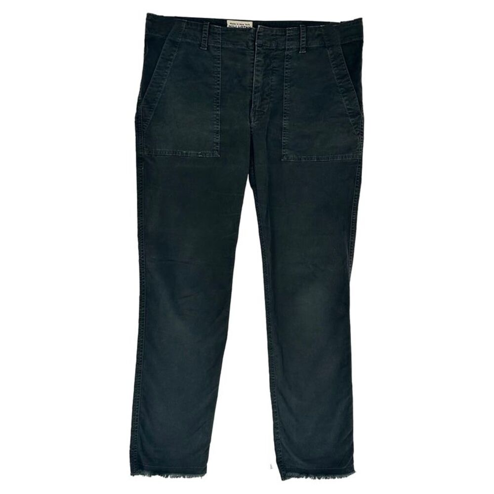 Nili Lotan Jenna Cropped Jeans in Black Cotton